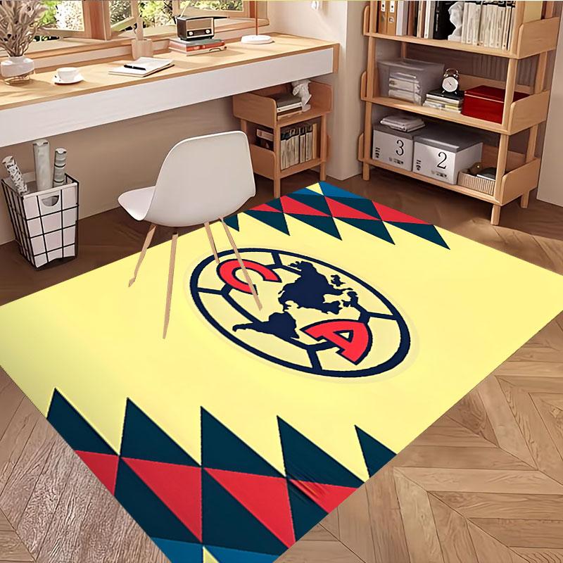 Club America Print Rug, Washable Floor Carpet, For Entryway Dorm Laundry Room Office Study, Home Decor Birthday Christmas Gift