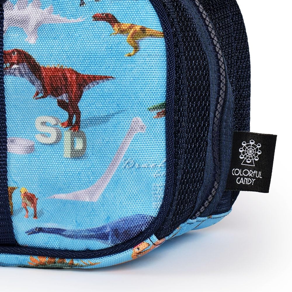КРАСОЧНАЯ КОНФЕТНАЯ СТИЛЬНАЯ Краска Вода Симпатичная сетчатая сумка для художественных принадлежностей на плечевом ремне Dinosaur World NM901100 Сумка, отталкивающая, легкая, сумка для мальчиков, в комплекте,