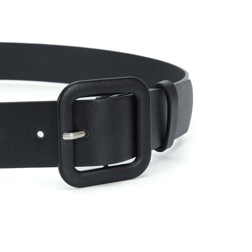 Candy Color PU Leather Belt Y2k Trouser Decoration Sweet Wide Belt  Dress Decoration