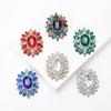 Personalized Fashion Alloy Rhinestone Glass Brooch Exquisite Fashion Women'S Suit Dress Corsage Jewelry Pin