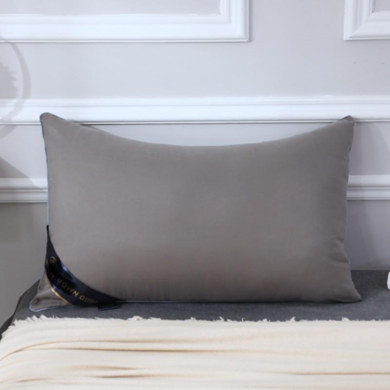 100% хлопок Hilton однотонные производители домашних подушек Прямая подушка 5-звездочная подушка для отеля Вакуумная компрессионная упаковка