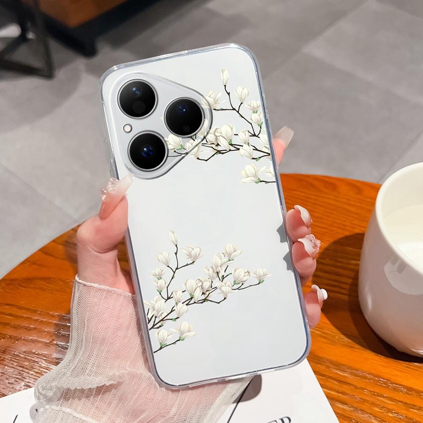 Для Huawei Honor 400 Magic5 Pura 80 Ultra Pro Прозрачный противоударный чехол для телефона с милым узором панды, мягкий силиконовый чехол премиум-защиты для корпуса Huawei