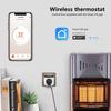 Programmable Smart WiFi Thermostat Plug Outlet, Wireless Electric Plug-in Temperature Controller with App Remote Control. Compatible with Alexa and