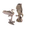 1Pc Antique Brass Eagle Crane Statue Small Ornaments Vintage Brass Animal Figurines Crafts Desk Home Decor Accessories Gifts