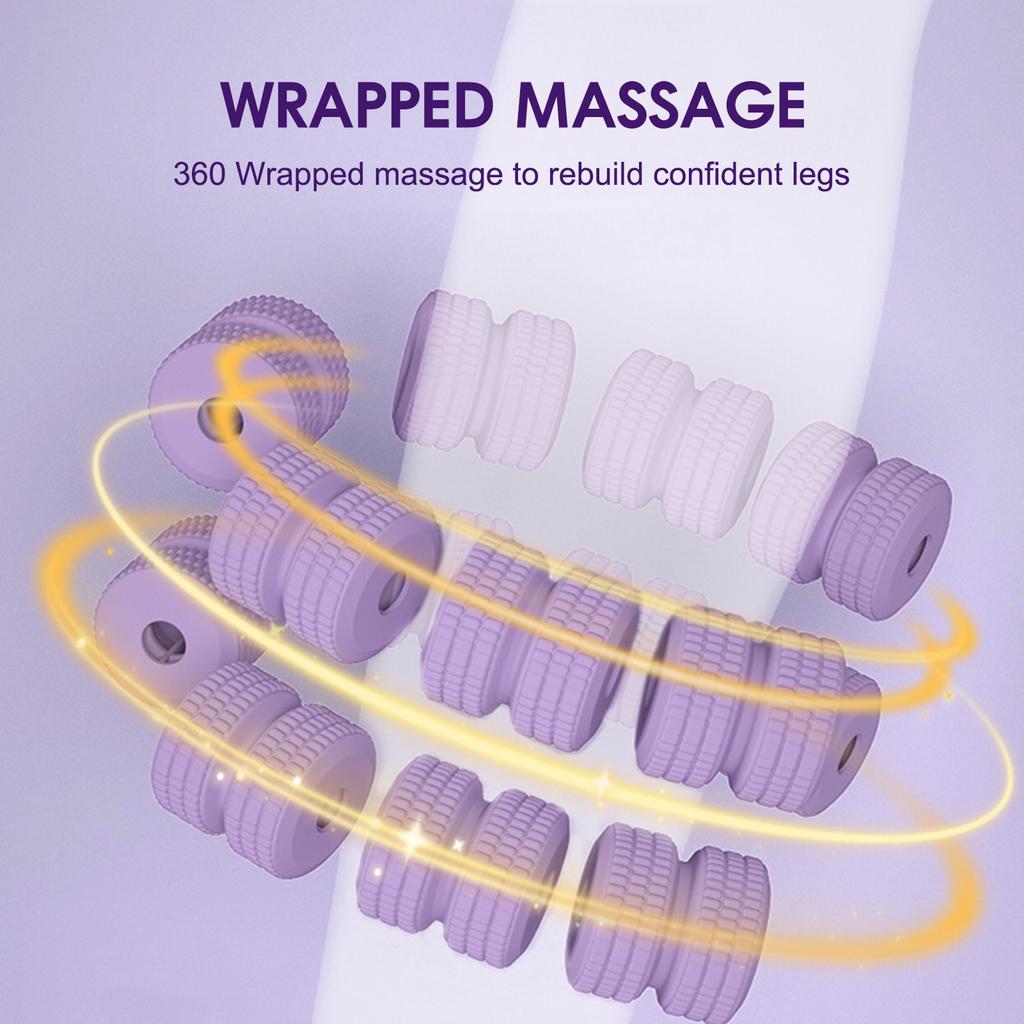 1pcs Portable 28 Wheel Roller Massager Lightweight Leg Massager for Body Relaxation Pain Relief Yoga Fitness Manual Leg Massager