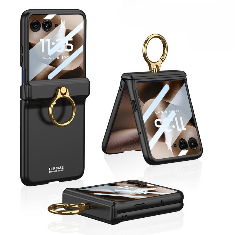 Чехол для мобильного телефона Razr60Ultra с держателем-кольцом Чехол для складного экрана Razr60Ultra Магнитный однотонный