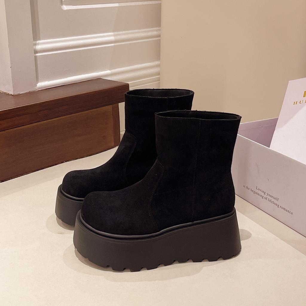 Леопардовая платформа женские зимние ботильоны замшевые туфли на высоком каблуке женские 2025 тренд зимние брендовые готические прогулочные мотоциклетные ботинки женские