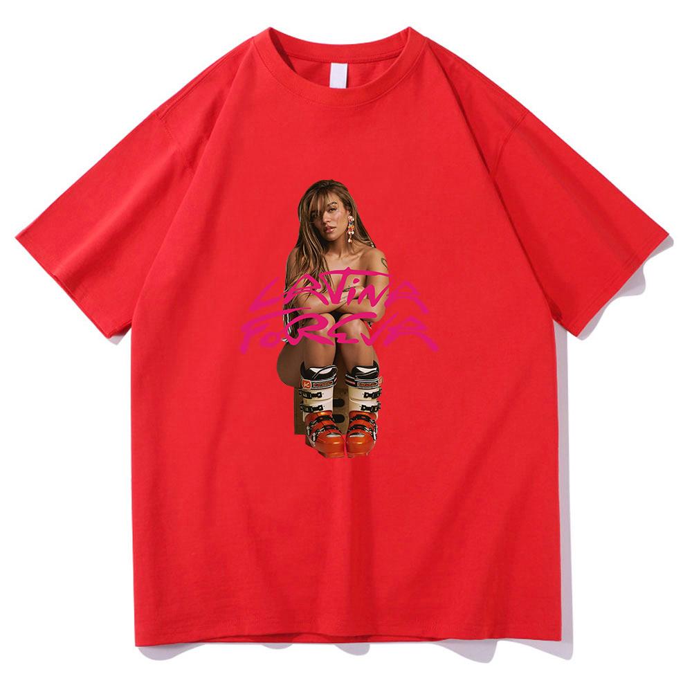 Fashion Karol G LATINA FOREVA T Shirt 2025 New Song Retro Men/women Clothing Harajuku Clothes Summer Cotton Graphic T Shirts