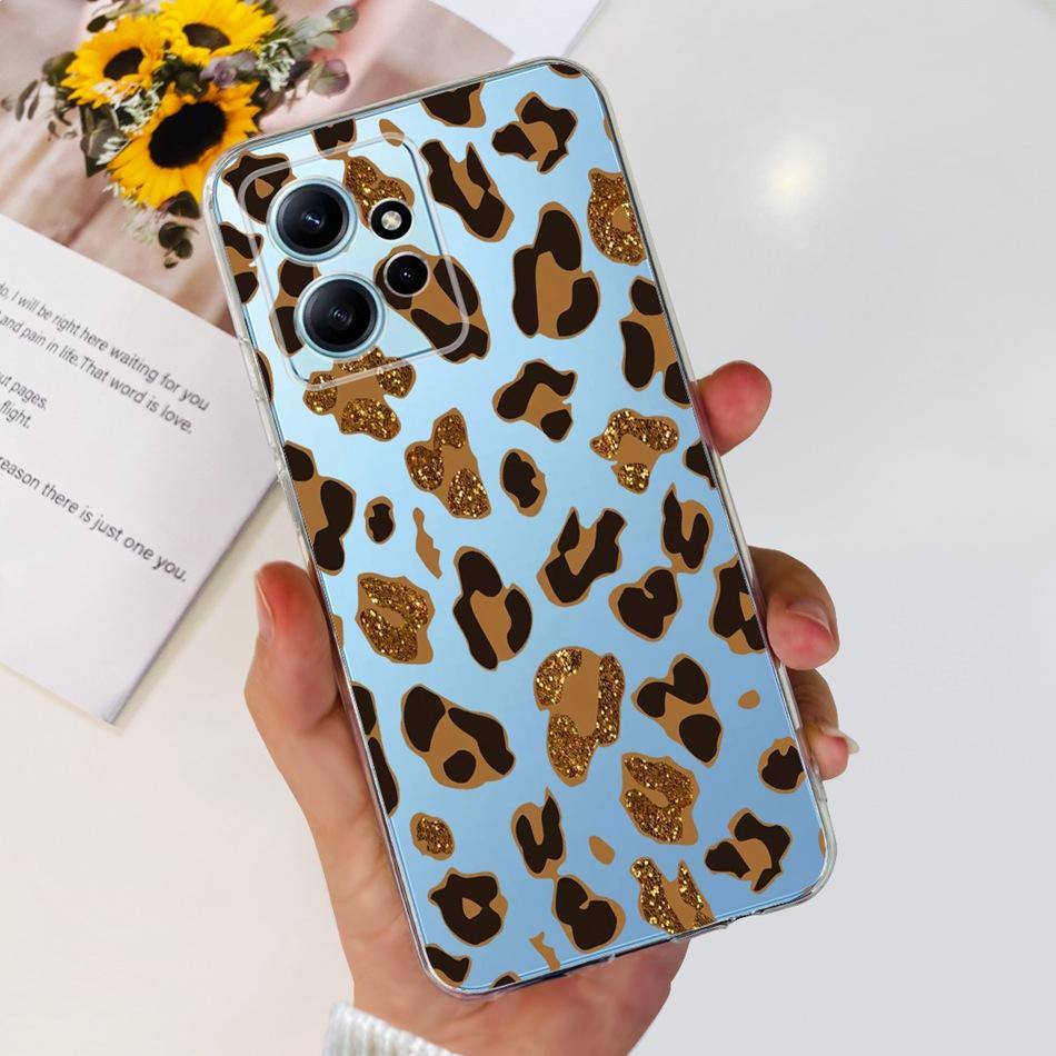 For Xiaomi Redmi Note 12 Case Redmi Note12 4G Global Cute Painted Soft Silicone TPU Phone Back Cover Bumper