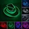 Light Up Cowgirl Hat Wireless Neon Western LED Cowboy Cap Luminous Flashing Light Bar Hat