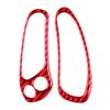 2Pcs Red Carbon Fiber Speedometer Side Cover Trim For Corvette C5 1998-04 Type B