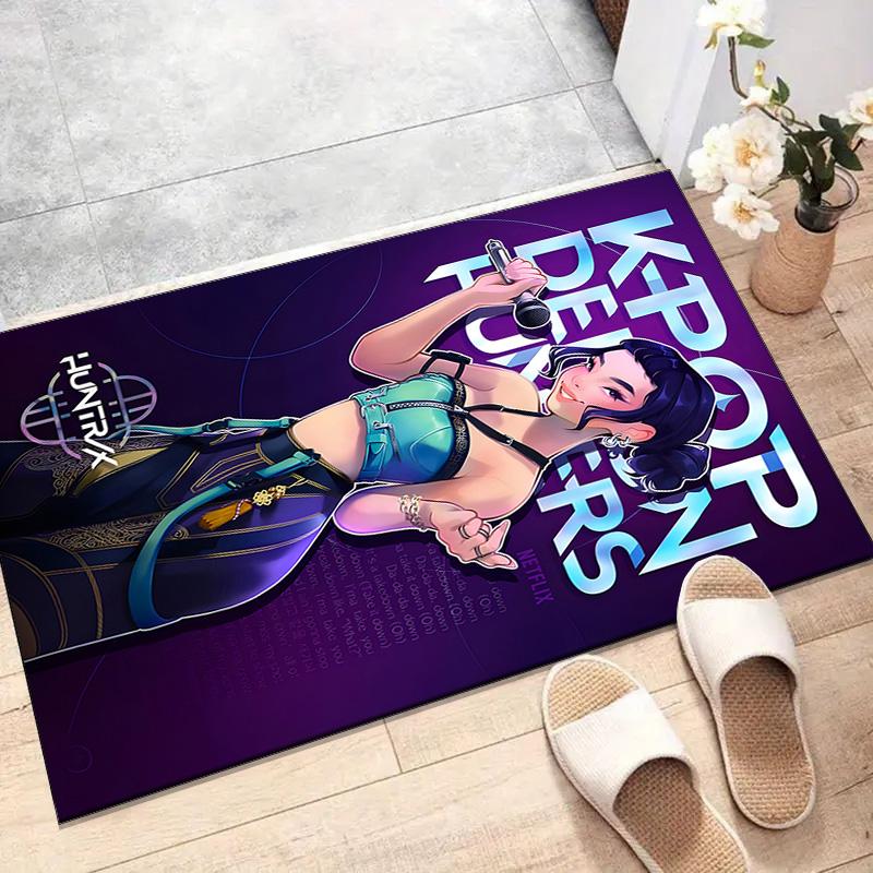 1pc KPop Demon Hunters30 Design Printed Area Rug Carpet for Bedroom Living Room Home Decor Rugs Mat Non Slip Mat Rug for Bedside