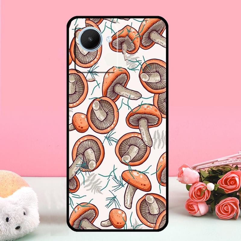 Чехол «Грибной лес» для Realme C55 C53 C35 C33 C30 C25s C21Y C11 C15 GT Neo5 GT3 GT5 9 10 11 12 Pro Plus