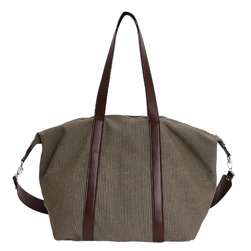 Холщовая сумка женская большой вместимости 2025 новая осенне-зимняя повседневная сумка-мессенджер универсальная на одно плечо для студентов колледжа, сумка-тоут для занятий