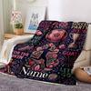 Soccer Party Celebration Customize Your Name Blanket Ultrasoft For Sofa Couch Office Bed Picnics Four Seasons Universal Warmthful Decor Unique Gift