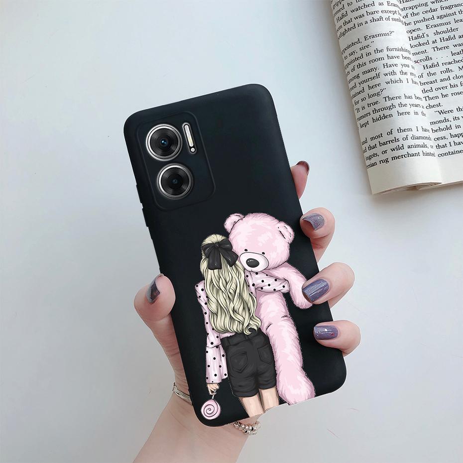 Case For Xiaomi Redmi 10 5G Case Silicone Soft Cute Pretty Girls Cover Funda For Xiaomi Redmi 10 5G 22041219G 22041219NY Bumper