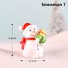 Micro Landscape Fairy Garden Christmas Accessory Santa Claus Figurines Miniature Snowman Xmas Tree