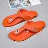 Fashion Brand Men Casual Flip Flops Slippers Men Outdoor Flats Slipprs Luxury Men Leather Summer Beach Vacation Casual Slippers Shoes
