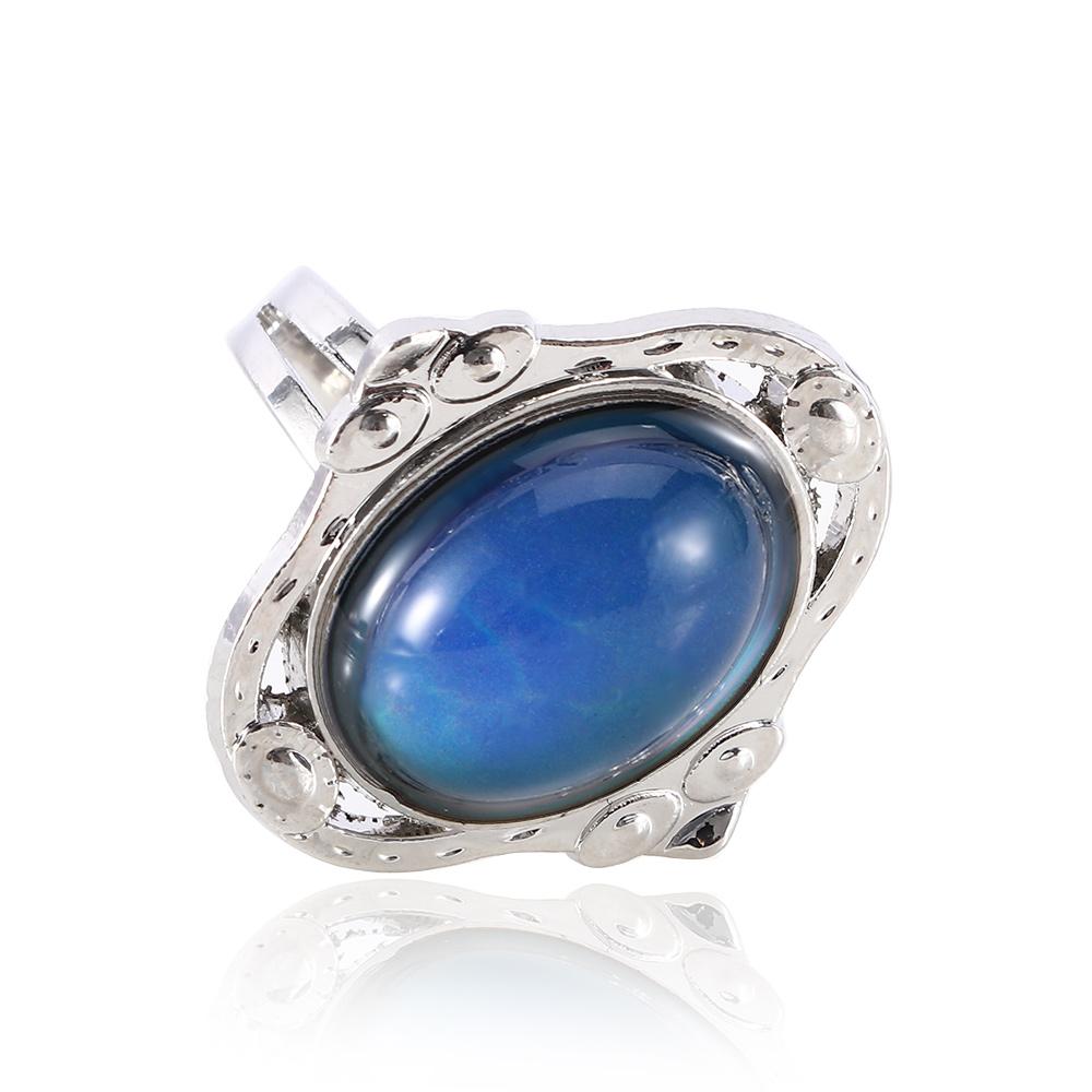 Compact Unisex Jewelry Adjustable Kids 1PC Fashion Adult Chic Changing Color Temperature Ring Mood