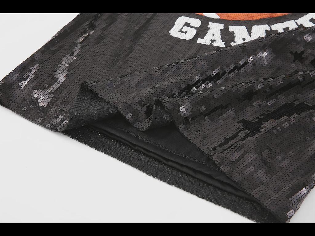 Расшитые пайетками женские рубашки и форма для регби и черлидинга