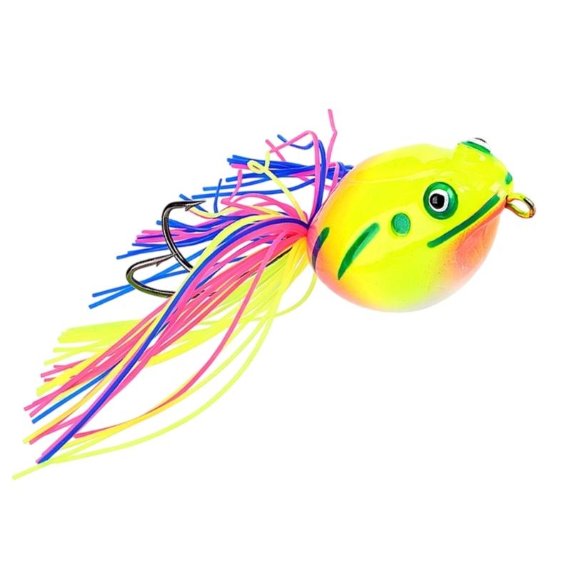 Floating Poisons Frogs Lures Floating Soft Baits Simulated Frogs Fishing Baits for Basses Fishing in Lake and Rivers