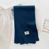 100% Wool Scarf Winter New Solid Color Warm Women's Scarf Fashion Versatile Knitted Scarf for Men and Women