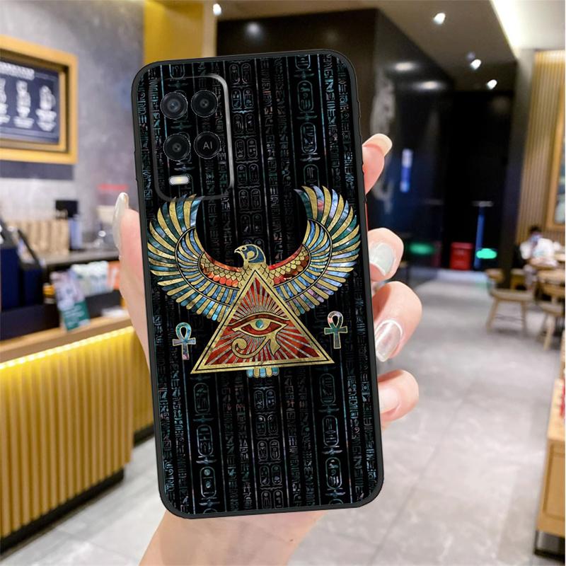 Египетский Глаз Гора Чехол Для Oppo A74 A54 A94 A78 A98 A18 A60 A80 A40 A38 A58 A96 A76 A16 A15 A17 A57 A77 A5 Pro