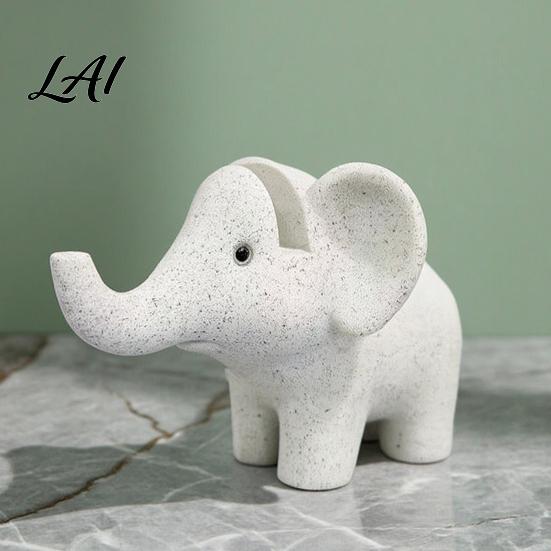 Creative Gift for Myopic People Elephant Shape Glasses Holder Resin Spectacle Display Stand Modern Style Bedside Eyewear Tray Tray Stable Eyeglass