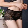 Women's Sexy Lace Transparent Underwear Seamless Temptation Mesh Triangle Briefs