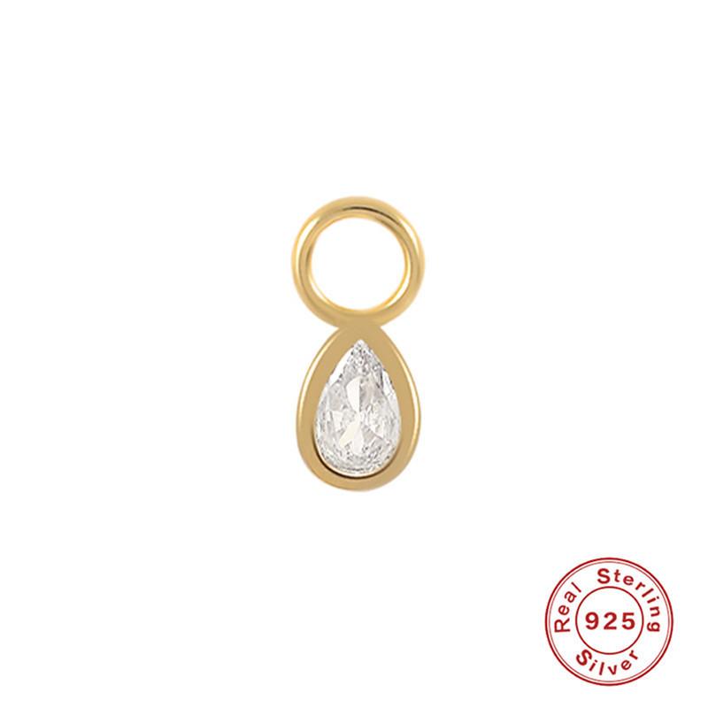 Серьги-шармы из стерлингового серебра S925, подвеска-шарм, серьги-подвески, аксессуары для серег, серьги для работы, подвеска-серьга, женские