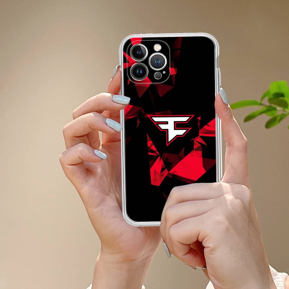 Game FaZe Clan For IPhone 11 12 13 14 15 16 17 Pro Max Plus 13 Mini Silicone Soft Transparent Back