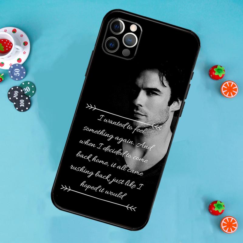 Чехол для телефона Damon Salvatore Дневники вампира Для iPhone 17 Air 16 15 14 13 11 12 Pro Max 13 12 mini 15 16 Plus 16e Чехол Funda