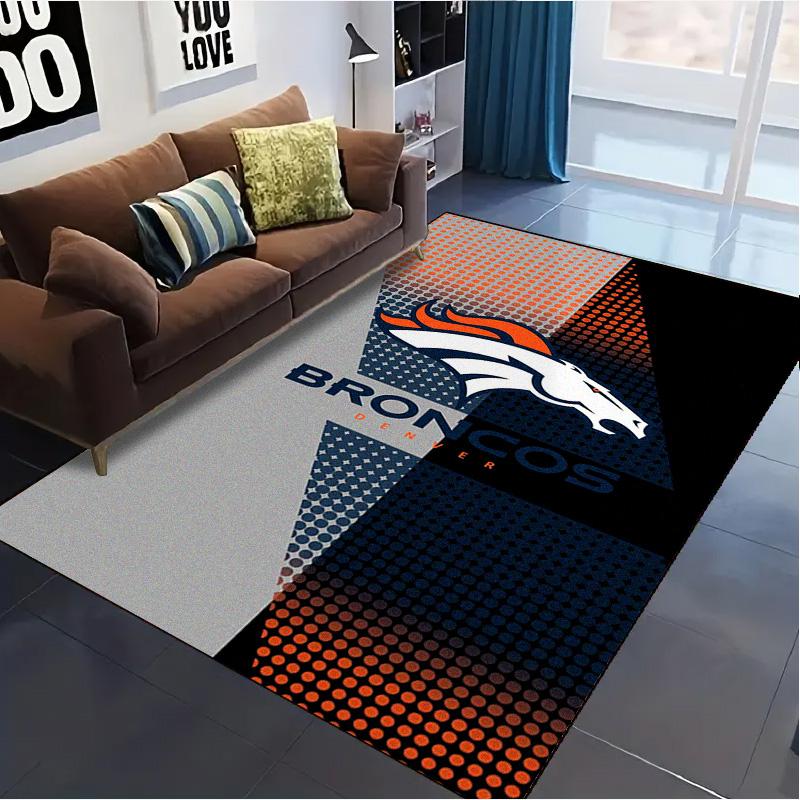 Ковер Denver Broncos для гостиной, спальни, дома, украшение дивана, нескользящий коврик для игр детей