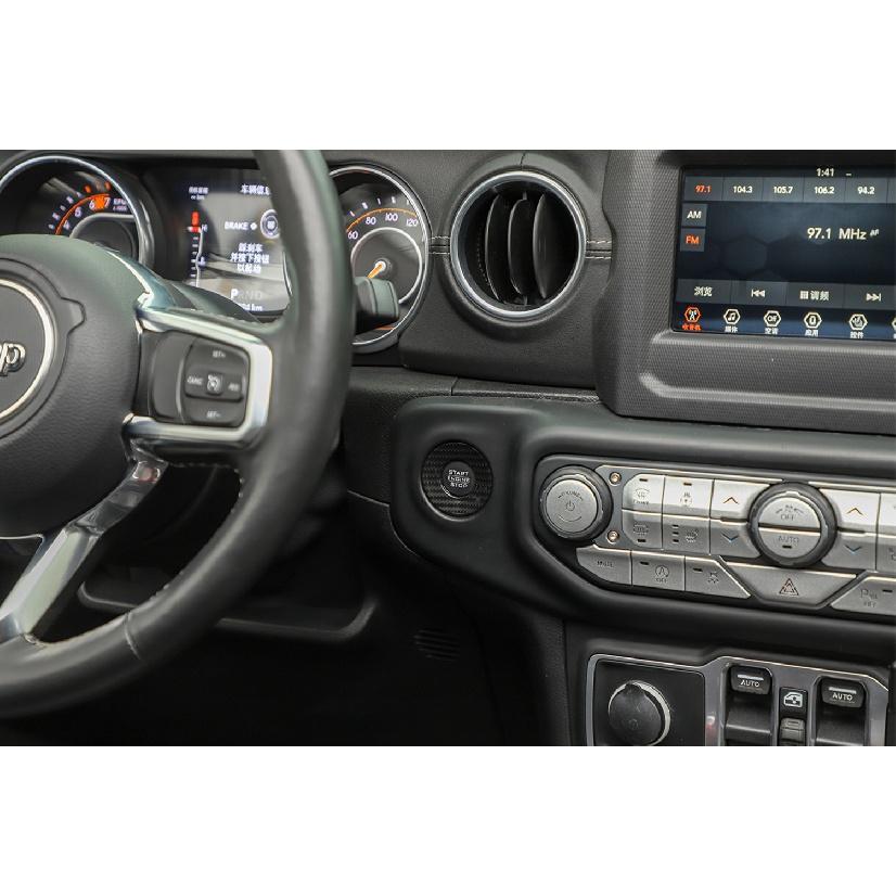 Декоративное кольцо на кнопку старт-стоп автомобиля для Jeep Wrangler JL Gladiator JT 2018-2022, накладки на интерьер