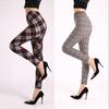 2021 Autumn New Printed High Waist Leggings - Women's Plaid Black Trousers