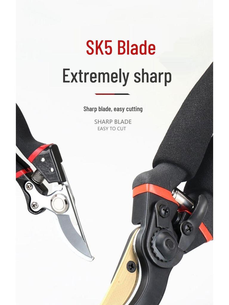 Сверхпрочные большие секаторы для толстых веток и фруктовых деревьев - Сверхпрочная, экономящая силы конструкция для садоводства и бытового использования