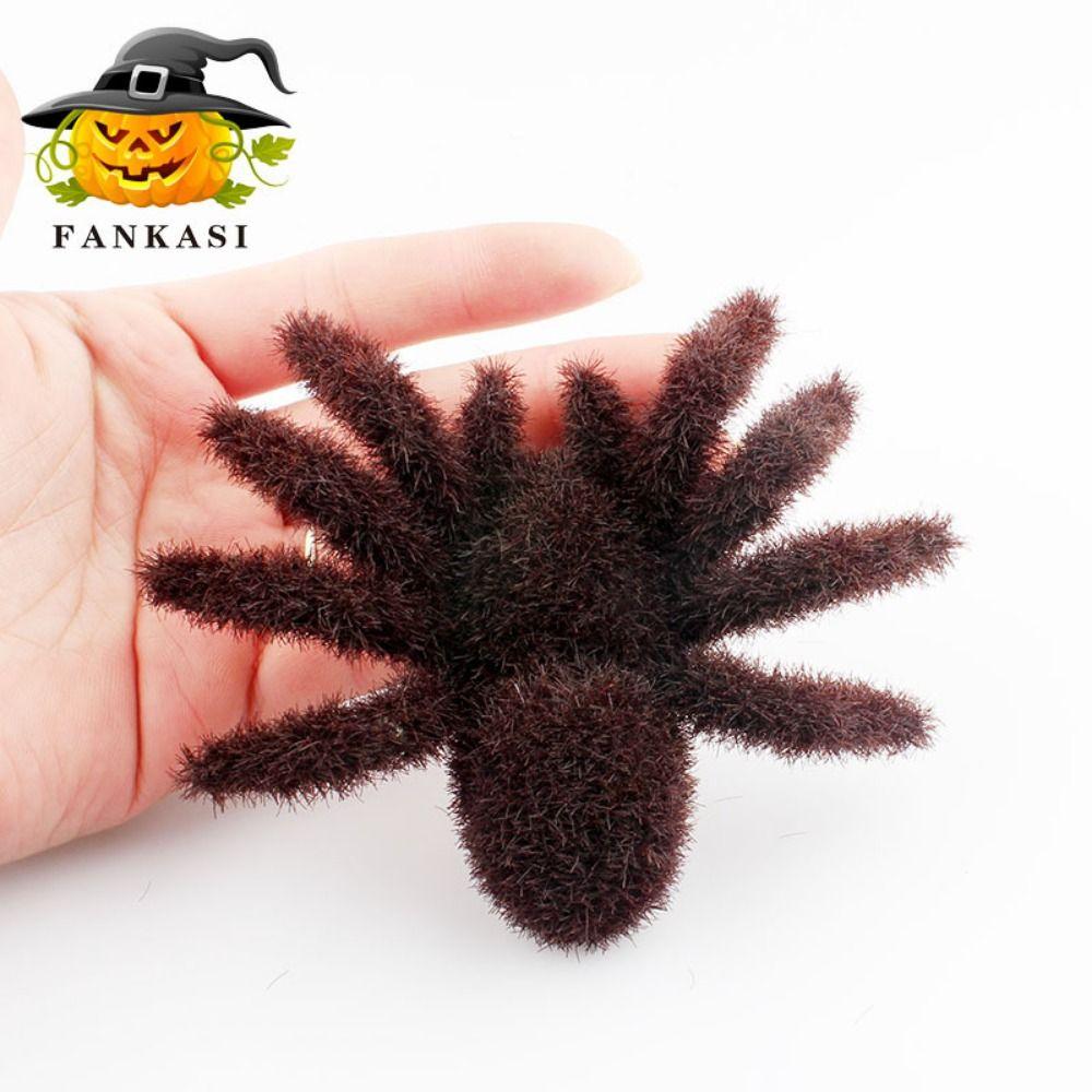 DIY имитация волосатых пауков-подвесок Реалистичная искусственная модель паука Хэллоуин