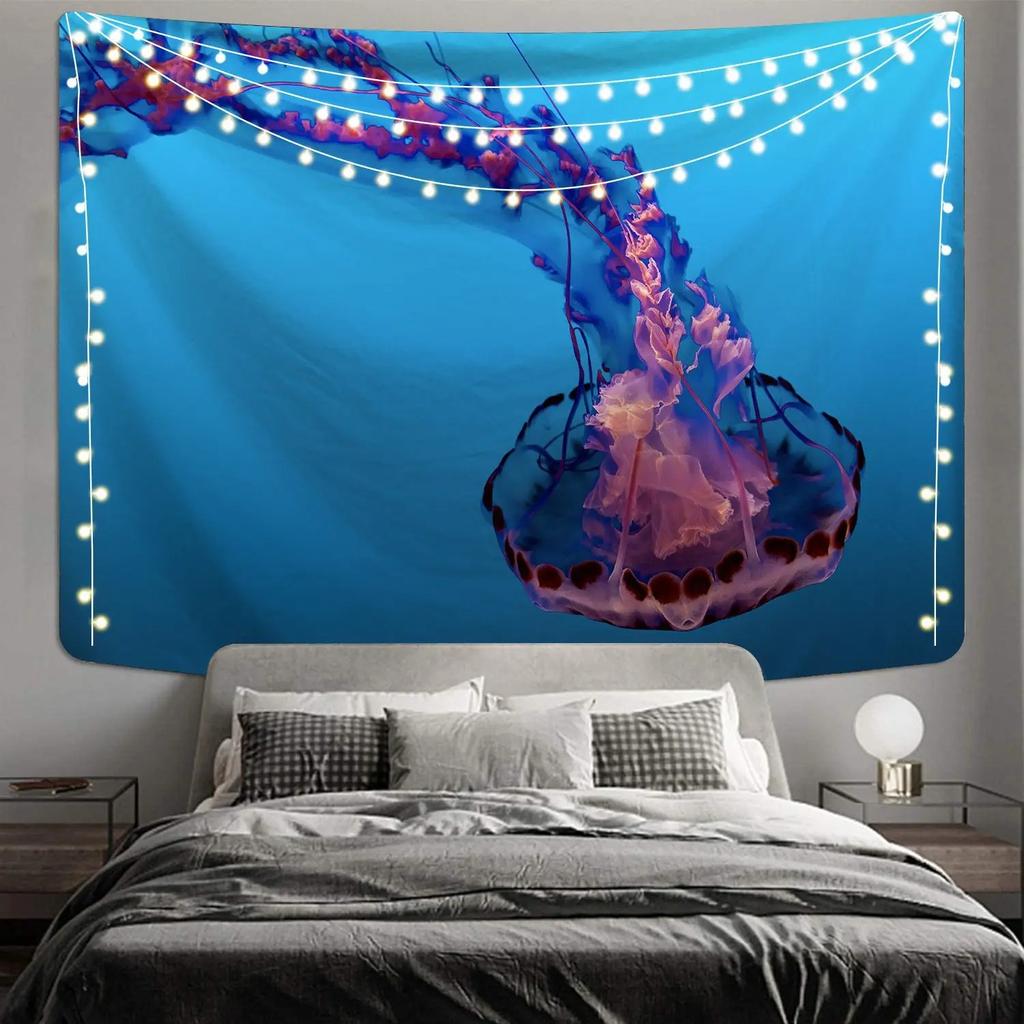 Психоделический океан Осьминог декоративный гобелен домашний декор стены офис гостиная гобелен