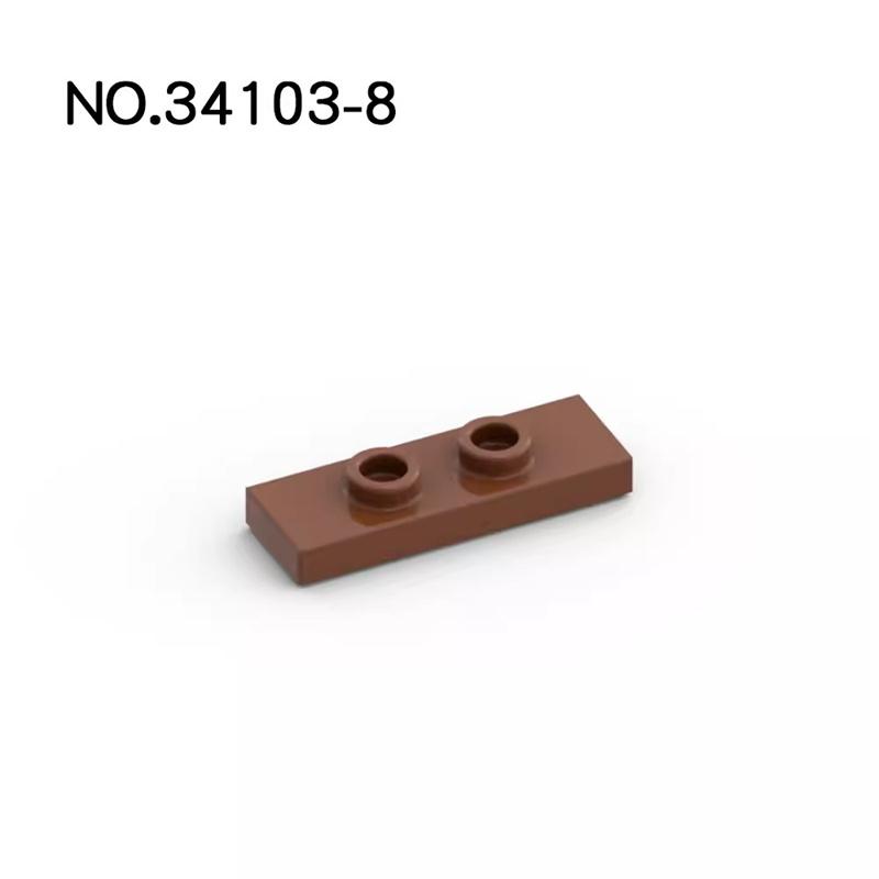 20 шт. Детали MOC 34103 Пластина модифицированная 1x3 с 2 шипами Совместимые кубики DIY Сборка Строительные блоки Частицы Детская головоломка Игрушка