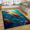 3D подводный мир, морское дно, Дельфин, мультяшный ковер, ковер для гостиной, спальни, домашний декор, нескользящее украшение для дивана, подарок ребенку
