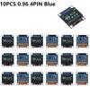 10pcs 0.96 inch oled IIC Serial White/Blue/Yellow Blue OLED Display Module 128X64 I2C SSD1315 12864 LCD Screen Board for Arduino