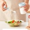 Huiyu Salt Container, Sugar Container, Spice Bottle, Seasoning Container, Sugar Bowl, Automatic Telescoping Spoon, 260ml, Red
