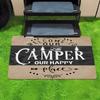 Welcome to Our Camper Doormat - Cozy RV Design for Campers and Caravans, Perfect for Outdoor Enthusiasts' Decor