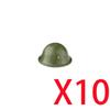 Военный Шлем Шляпа MOC Вторая Мировая Война Строительный Блок Немецкий Американский Советский Солдат Фигурка Шлем M1 40 Берет Аксессуары Кирпичный Конструктор Подарок K025