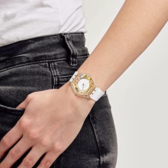 Swatch COEUR DORADO SS08K106-S14 Белые наручные часы