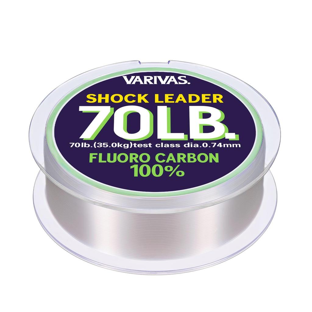 MORRIS Shock Leader Varibus Fluorocarbon 30m 20 70lb Natural No.