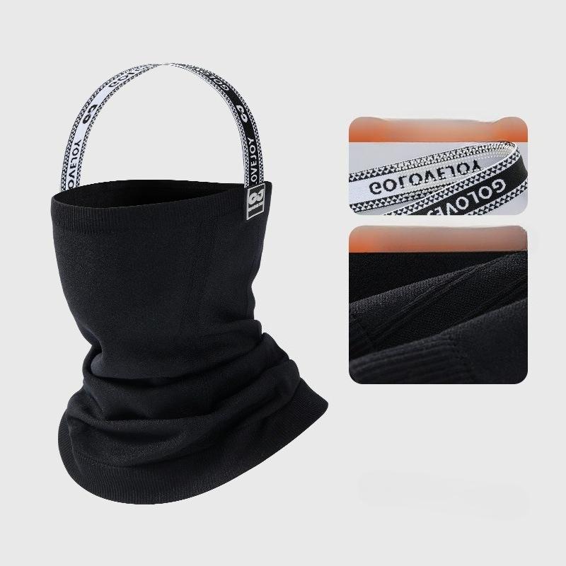 Winter ski masks for men and women to keep warm, thickened and velvet neck protection, outdoor windproof and cold-proof masks, cycling face protection