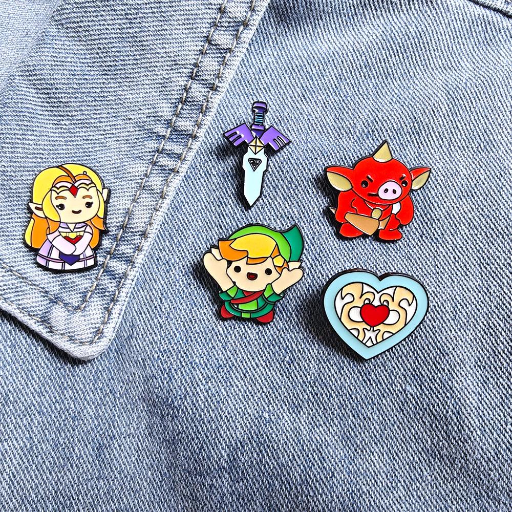 Zelda Enamel Pin: Classic Switch Game Badge for Backpacks & Accessories