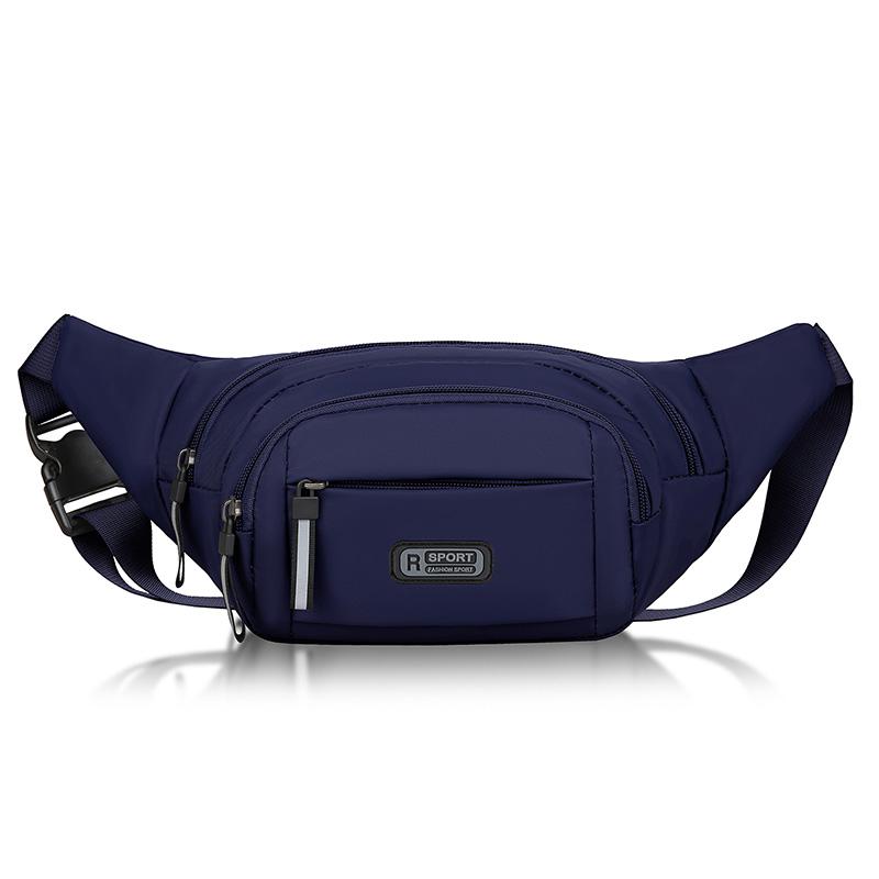 Men Nylon Fanny Waist Packs Unisex Fit Waistpack Mobile Sports Outdoor Running Anti Theft Ultra Thin Invisible Waist Bag