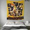 Haikyu!! Wall Tapestry Aesthetic Wall Hanging Printed Fabric Blanket Decorative Tapestries for Bedroom Living Room Home Decor